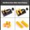 Mini serre-joint plat 0-53mm, 105x57x35mm, noir 11