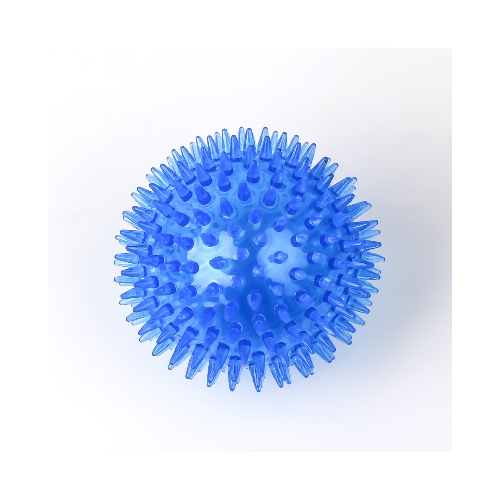 (Blue,11.0Cm)Palla Giocattolo Per Cani Cigolanti Tpr Punto Sussurrante Palla Per Cani Cucciolo Giocattolo Palla Spiky
