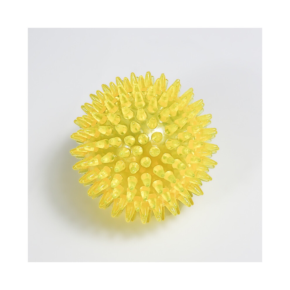(Yellow,11.0Cm)Palla Giocattolo Per Cani Cigolanti Tpr Punto Sussurrante Palla Per Cani Cucciolo Giocattolo Palla Spiky