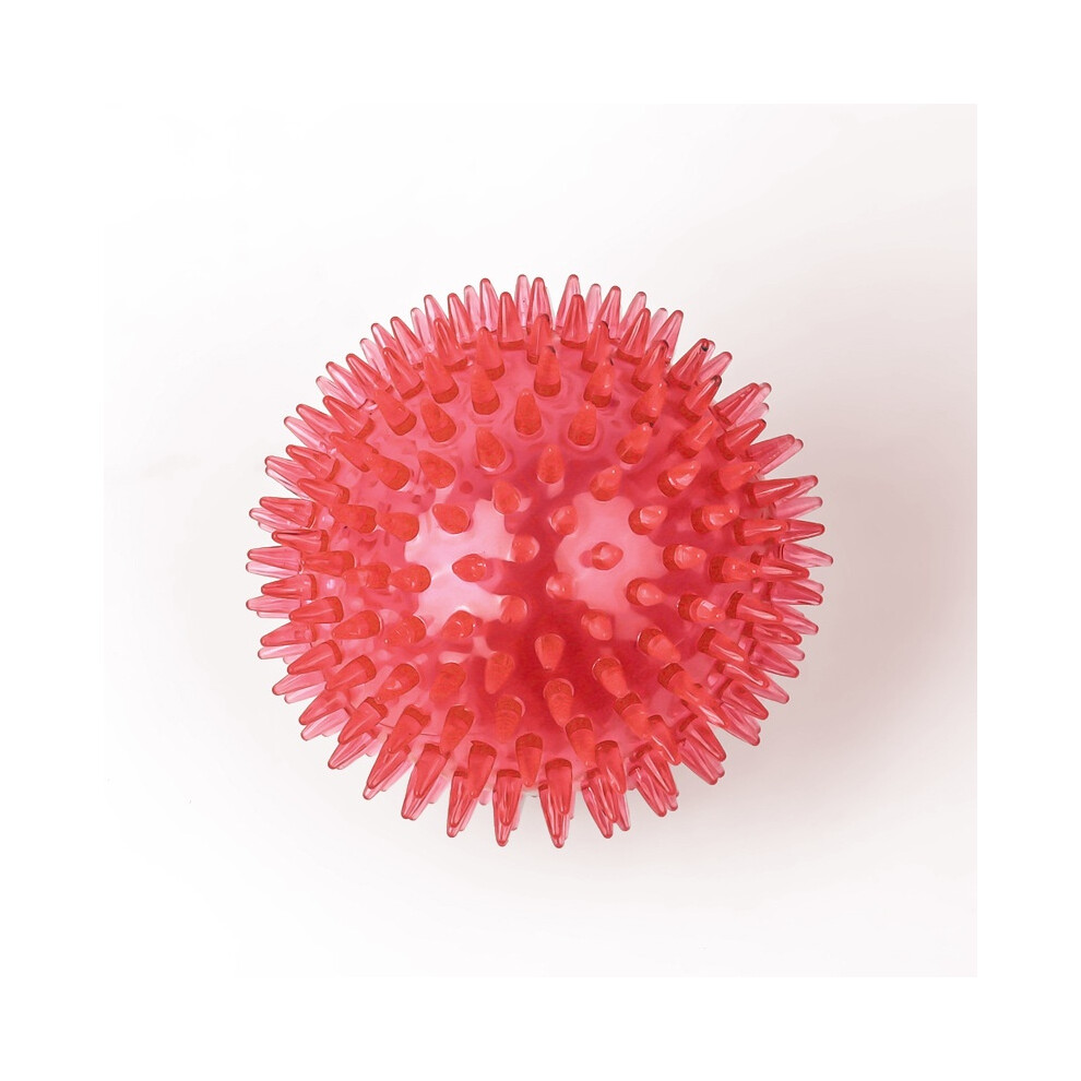(Red,11.0Cm)Palla Giocattolo Per Cani Cigolanti Tpr Punto Sussurrante Palla Per Cani Cucciolo Giocattolo Palla Spiky