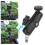 Motorcycle Handlebar Camera Mount 360 Mirror Bracket Metal Black 13