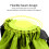 Waterproof Fluorescent Green Polyester Drawstring Travel Storage Bag 41x34x13cm 4
