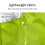 Waterproof Fluorescent Green Polyester Drawstring Travel Storage Bag 41x34x13cm 8
