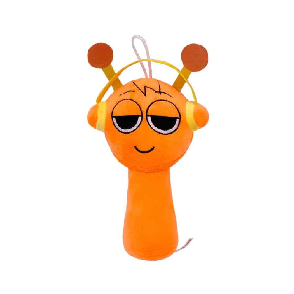 (Orange) Sprunki Incredibox Plush Toy Cartoon Stuffed Doll Game Decoration Peripherals Orange