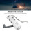 Radio de manivela blanco con linterna 14500 500mAh 10