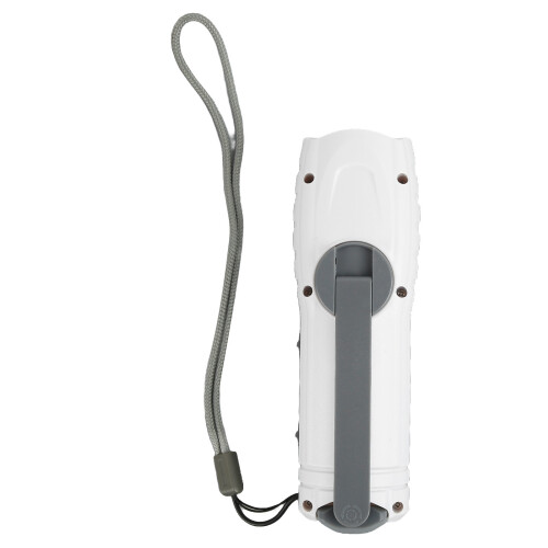 Radio de manivela blanco con linterna 14500 500mAh 2