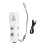 Radio de manivela blanco con linterna 14500 500mAh 2