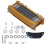 Universal Engine Oil Cooler Kit Gold Radiator with 7