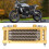 Universal Engine Oil Cooler Kit Gold Radiator with 11