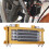 Universal Engine Oil Cooler Kit Gold Radiator with 12