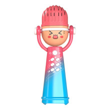 Toddler Microphone for Kids, Handheld Karaoke Speaker, Pink Puzzle Game with Funny Voice Change, Sensory Music Toy
