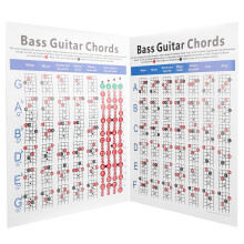 Tableau d'accords pour basse à 4 cordes - papier cuivre Réf.