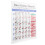 Tableau d'accords pour basse à 4 cordes - papier cuivre Réf. 7