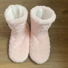 (Pink, Foot Length=22.5-23.5cm) Children Floor Adult Socks Slippers Warm Indoor Slipper Ladies Boots Booties