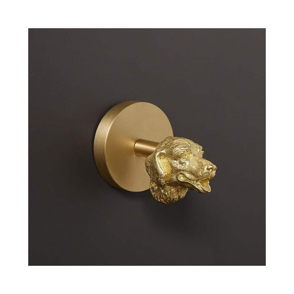 (Golden Retriever) Leaf Brass Ginkgo Angel Bird Dragonfly Wall Hook With Adhesive Door Decor For-image-OPC-PJKSKRV-NEW