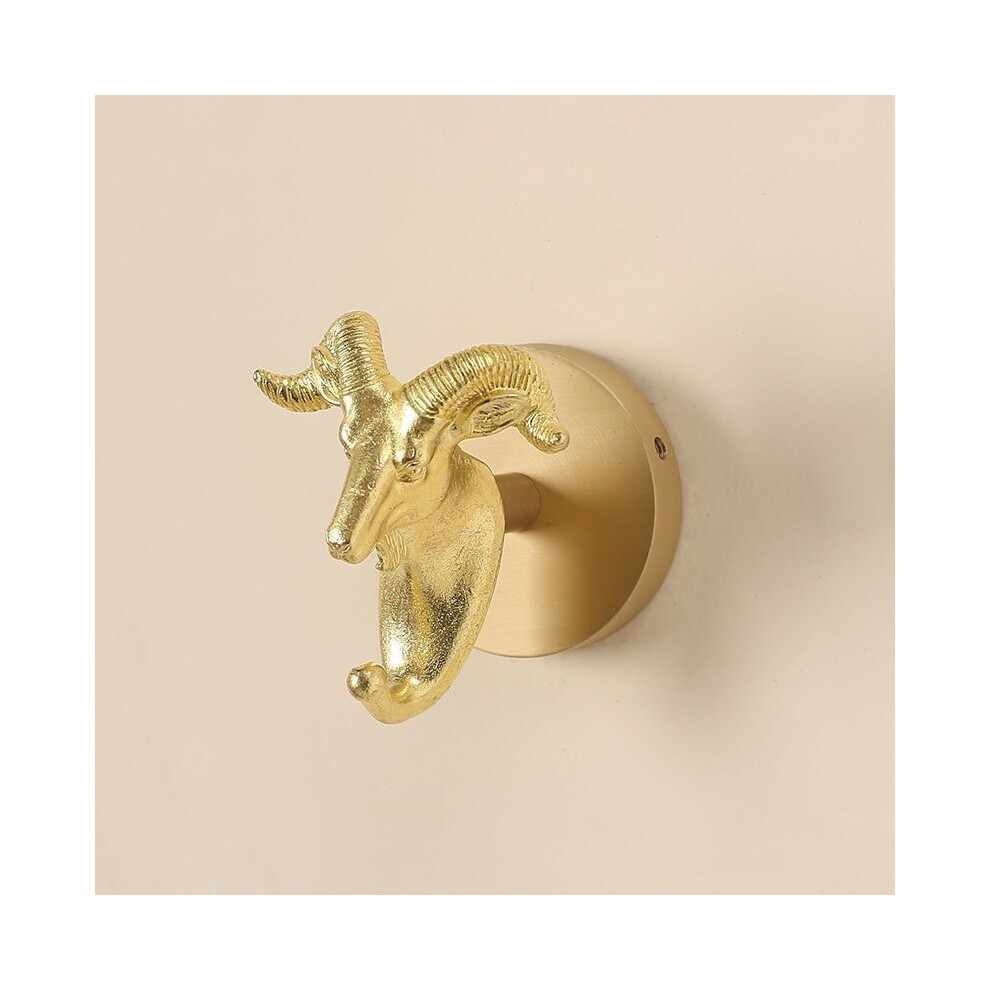 (Goat) Leaf Brass Ginkgo Angel Bird Dragonfly Wall Hook With Adhesive Door Decor For-image-OPC-PJKSKSP-NEW