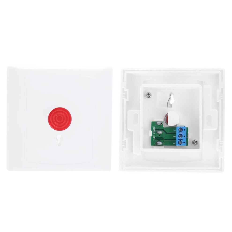 High Reliability Wired Panic Button Door Access 250V Elegant White Design 6951340620738