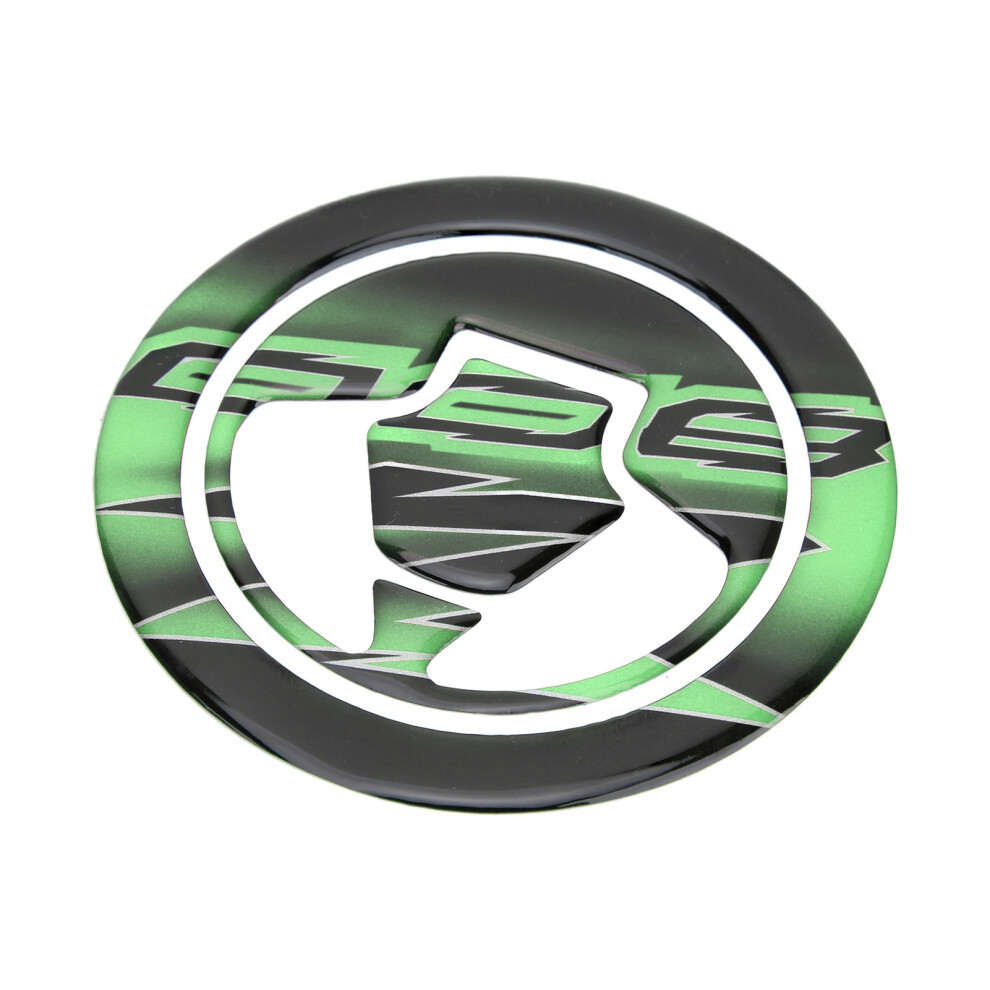 Protective Fuel Cap Decal For Kawasaki Z800 - Resin Epoxy Black/Green 7901340621623