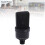 Microfono a condensatore diaframma da 26 mm, nero 3mA 4