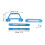 NB4 Cornice protettiva Blu Noble per trasmettitore RC 2