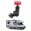 Secure Red Aluminum Adjustable Mount for RVs and Outdoor Use 15