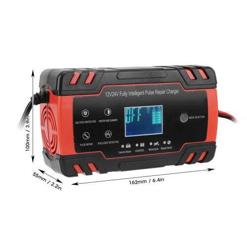 12V/24V 2-150Ah Smart Battery Charger with Auto Mode, CE/ROHS Certified 2