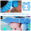Baby Shower Caps 2 Pack, Soft Adjustable Leaf Shape Shampoo Protective Cap for Babies, Waterproof Bath Cap for Kids 4