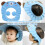 Baby Shower Caps 2 Pack, Soft Adjustable Leaf Shape Shampoo Protective Cap for Babies, Waterproof Bath Cap for Kids 5