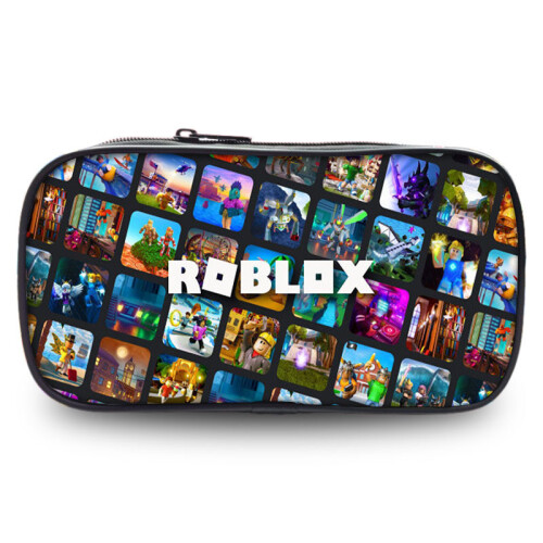 (StyleN) Pencil Roblox Spacious Case Durable Oxford Fabric Fun Designs For Students