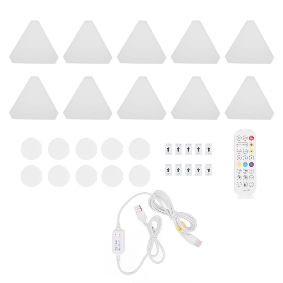 10 Sets RGB LED Light Panel Triangular Splicing-image-OPC-PJKSY2N-NEW
