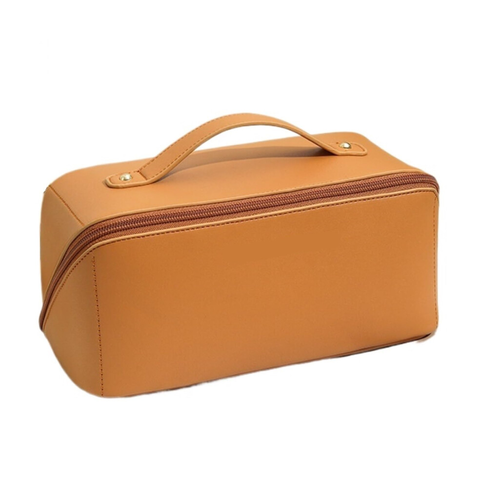 Cosmetic Bag Large Capacity Portable Travel Toiletry Organizer Desktop Storage Pouch 9.4x4.7x5.1in Color C