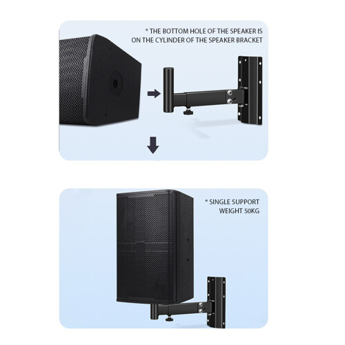 1 Pair Speaker Wall Mounts Brackets Speaker Stands 2