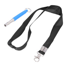 Adjustable Ultrasonic Dog Training Whistle with Lanyard, Blue