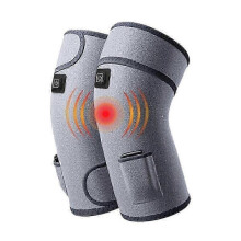 (plug in, grey) Knee Massager, Advanced Knee Relief Device Massage And Heat For Pain Reduce For Women Men