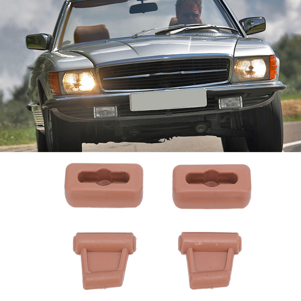 High Strength Plastic Sun Visor Clips Set For R107 1971-1989 Tan 7671340630085
