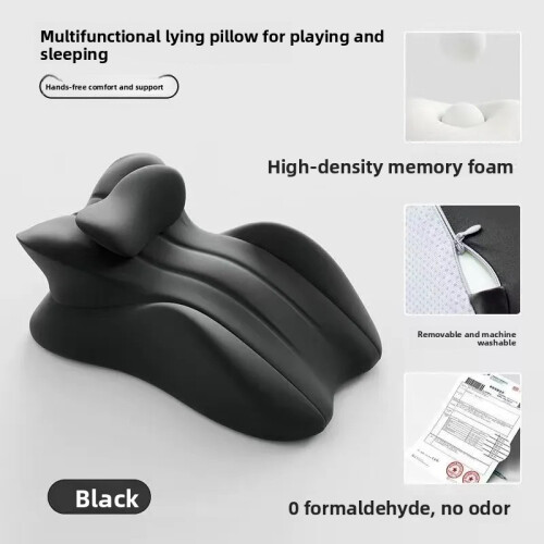 (Black) Adult Home Bed Waist And Hip Pillow Cushion Casual Seat Auxiliary Pillows Sofa