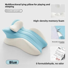 (Blue White) Adult Home Bed Waist And Hip Pillow Cushion Casual Seat Auxiliary Pillows Sofa
