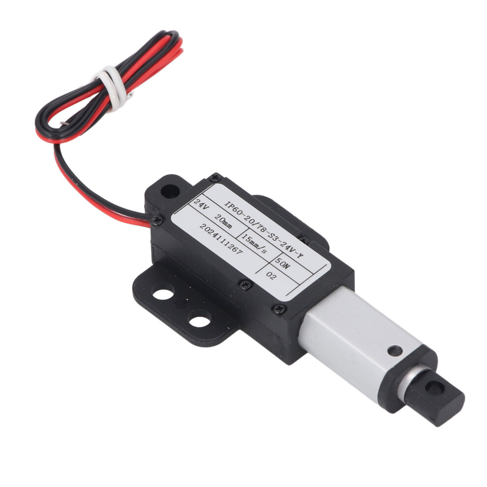 Linear Actuator 20Mm Stroke 50N Dc24v With Wing For Furniture Robots Cabinets 7891340631589