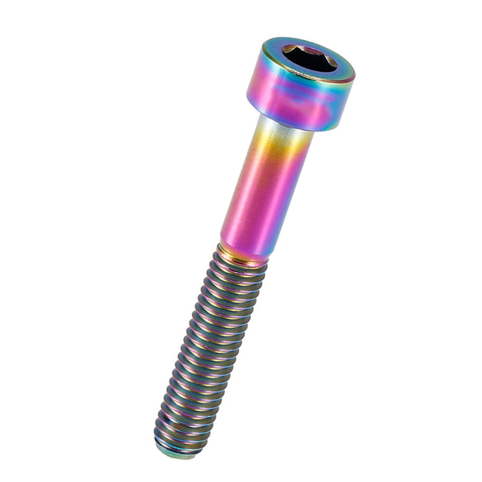 1Pc Titanium Cycling Headset Stem M6 Thread Bolt 9121376572531