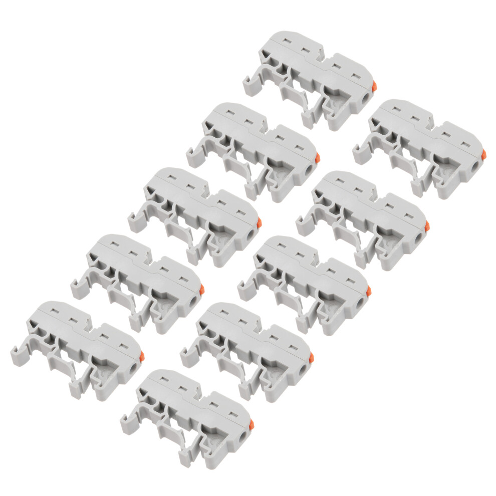 10Pcs Din Rail Spring Connector Pct-211 Wire Block 0.08-2.5Mmâ² 8731340634250