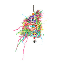 5Pcs Colorful Bird Shredding Toys with Hooks for Parrots & Parakeets