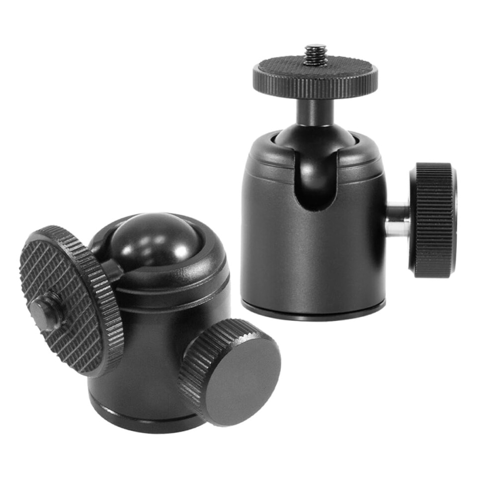Metal Camera Hose Screw Tripod Mount - 2 Pack Aluminum Alloy Adapter For Camera Stabilizers And Tripods Black 6493810654169