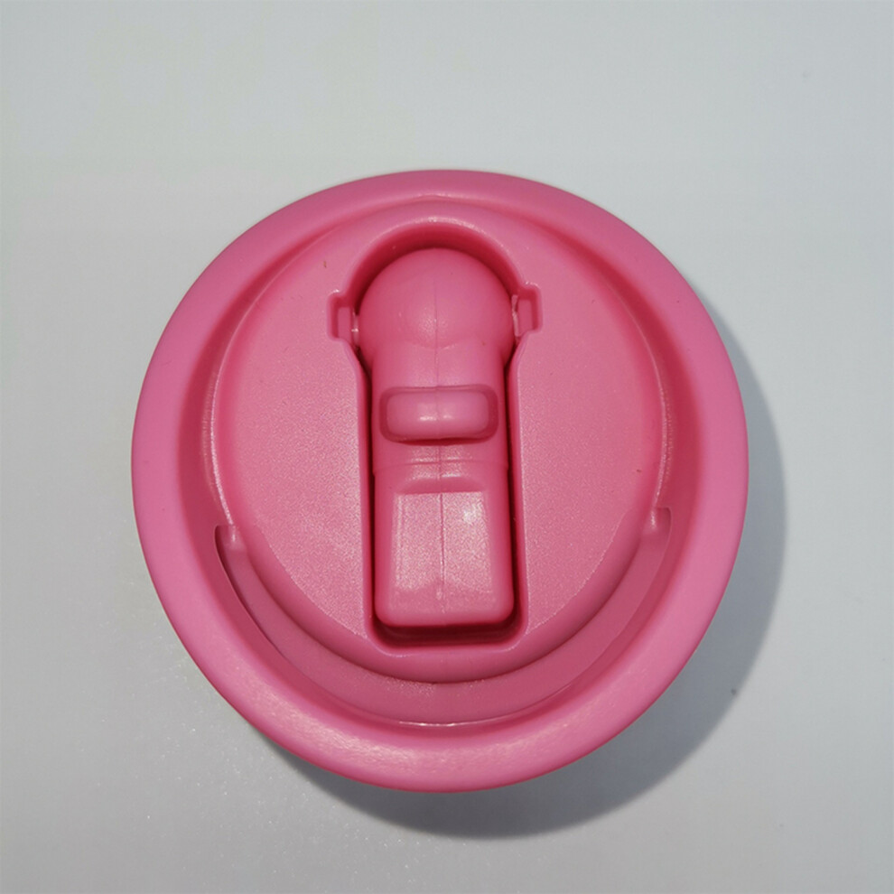 Kids Straw Cup Pink Flower 380ml Leakproof Tritan Portable Water Bottle