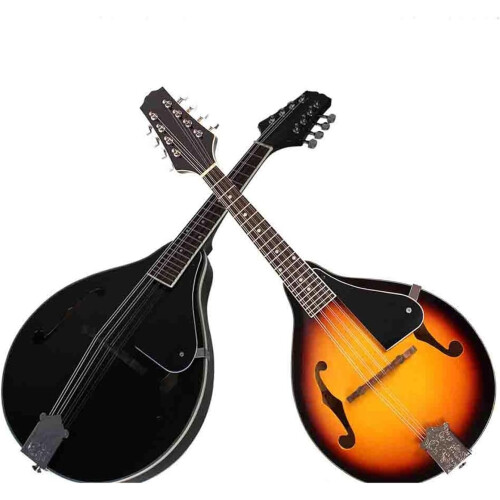 Mandolin Instruments Eight-String Guitar Black Durable 8-String Mandolin for Music Lovers 2
