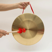 China's Authentic Copper Gong Mini Gong 36cm Desktop Size Traditional Musical Instrument