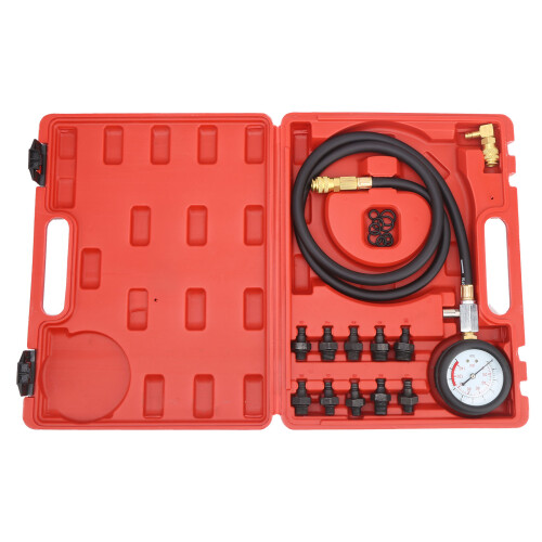 Engine Oil Pressure Test Tool Kit Tester Gauge