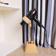 Haarfön-Ständer freihändig, 180 drehbar, faltbarer Haartrocknerhalter, Stand für zu Hause und Haustiere, beige, mit Kartonverpackung