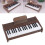 Piano Keyboard 37 2.2cm Key Walnut Grain Pattern 12