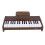 Piano Keyboard 37 2.2cm Key Walnut Grain Pattern 9