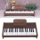 Piano Keyboard 37 2.2cm Key Walnut Grain Pattern 11